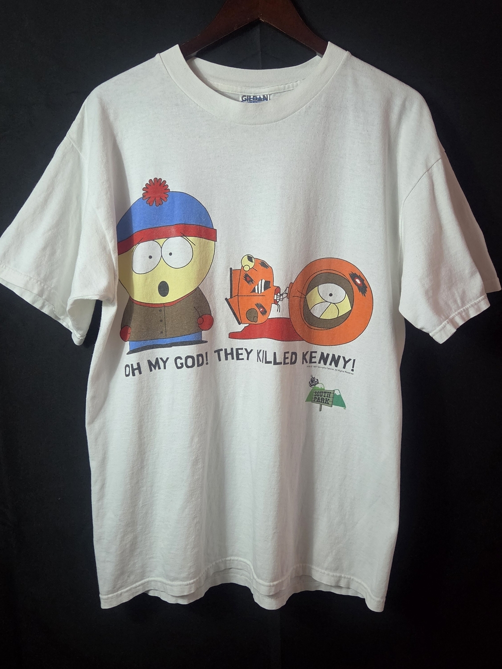 Vintage 97' South Park Comedy Central Graphic "Oh My God! They Killed Kenny!"